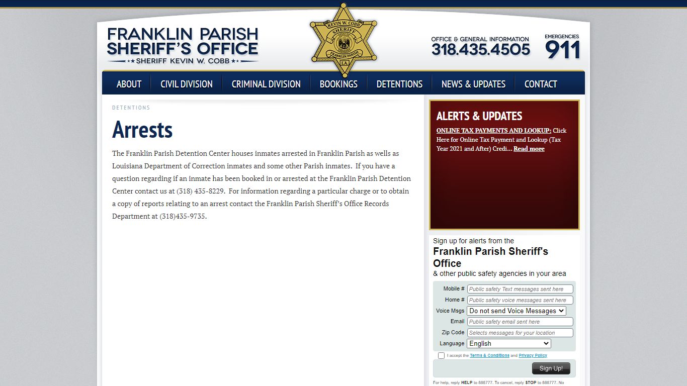 Franklin Parish Sheriff's Office — Serving the Parish of Franklin ...