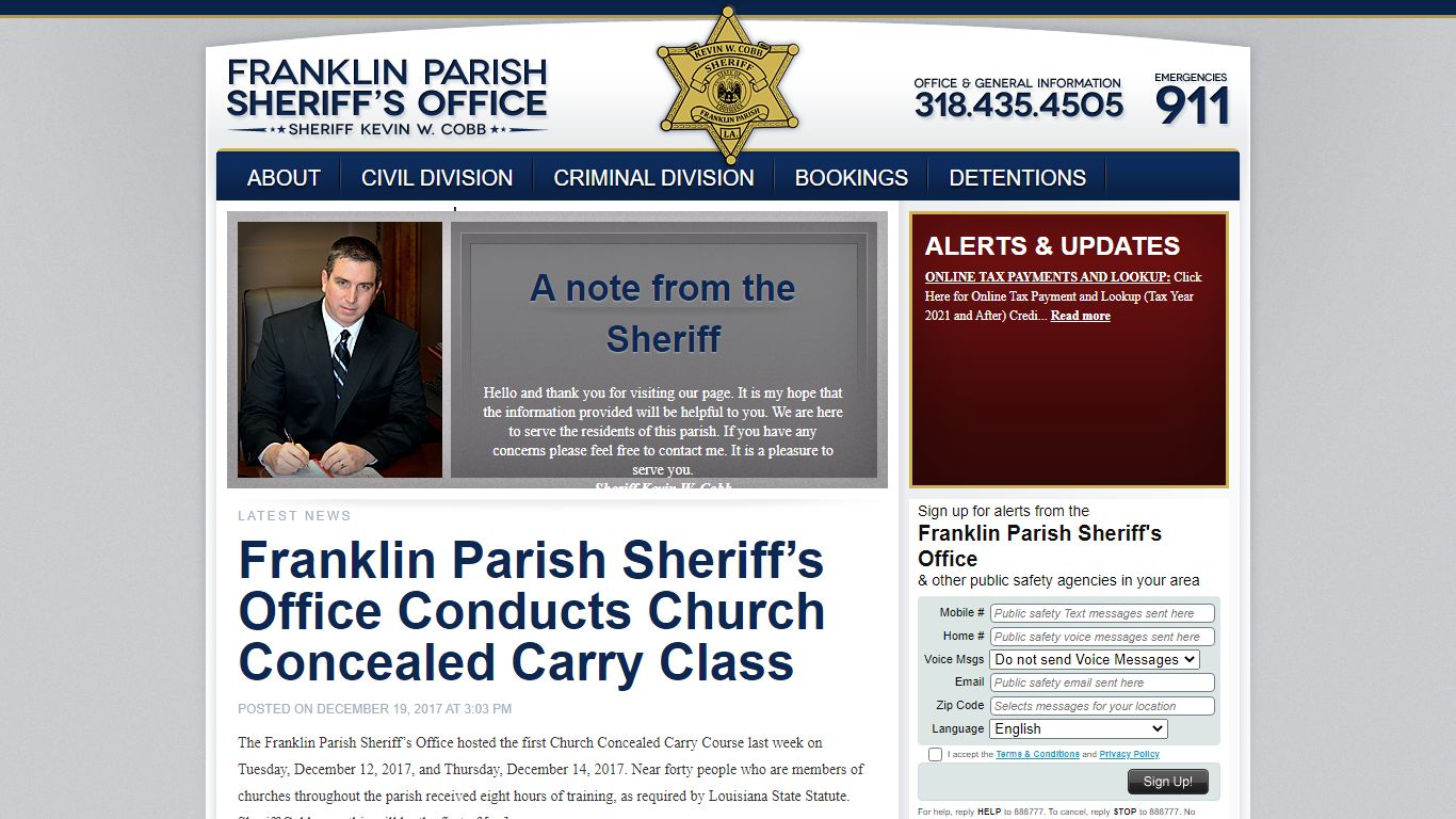 Franklin Parish Sheriff's Office — Serving the Parish of Franklin ...